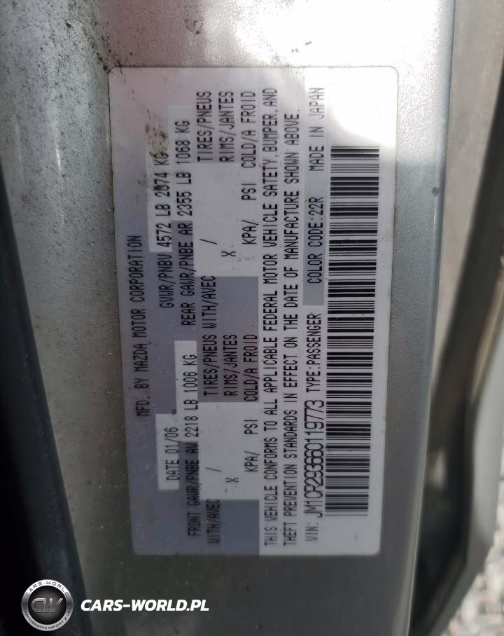 2006 Mazda 5 VIN:JM1CR293660119773 - 14