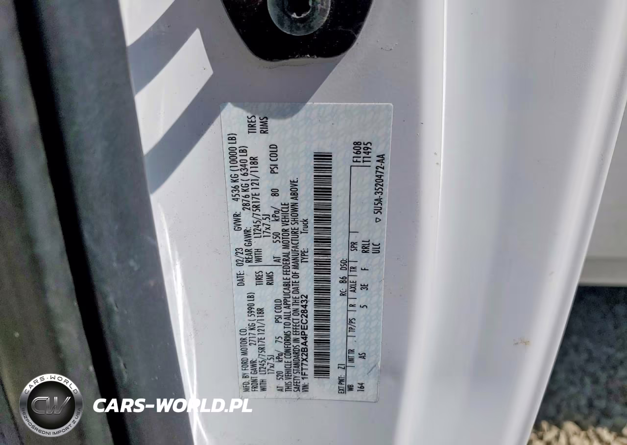 2023 Ford F250 Super Duty VIN:1FT7X2BA4PEC28432 - 12