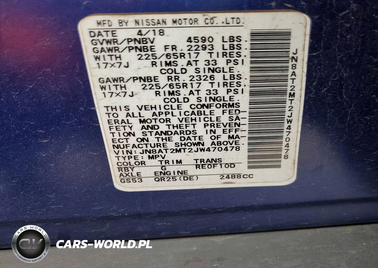 2018 Nissan Rouge Sl VIN:JN8AT2MT2JW470478 - 13