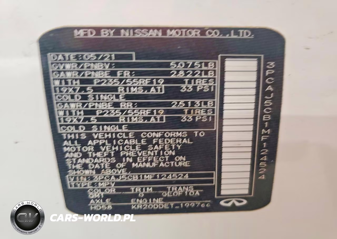 2021 Infiniti Qx50 Essential VIN:3PCAJ5CB1MF124524 - 14