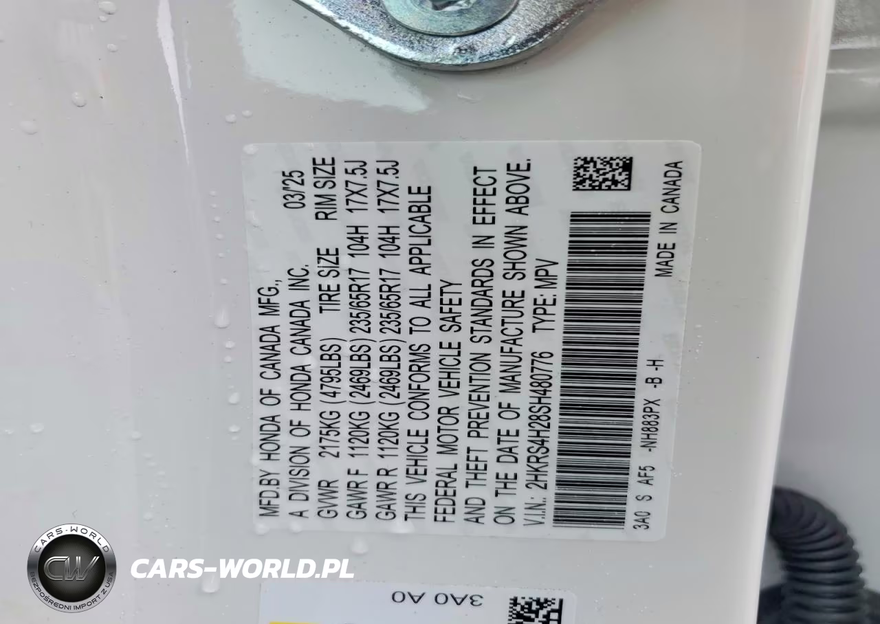 2025 Honda Cr-V Lx VIN:2HKRS4H28SH480776 - 13