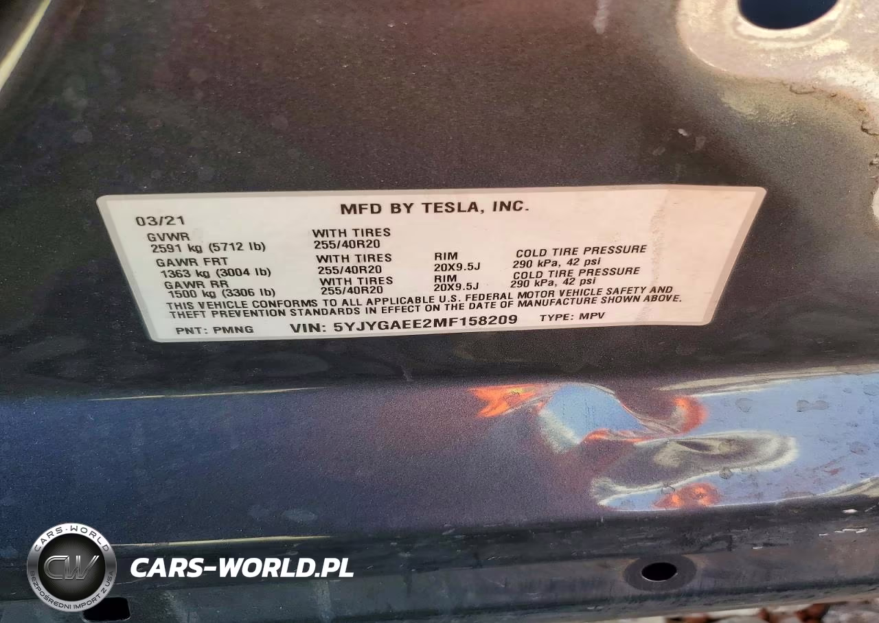 2021 Tesla Model Y VIN:5YJYGAEE2MF158209 - 14