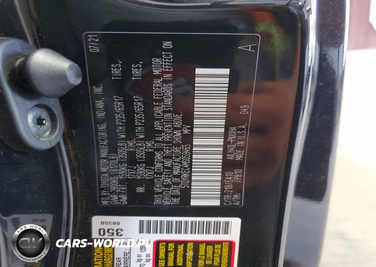 2021 Toyota Sienna Xle VIN:5TDYRKEC4MS059465 - 13