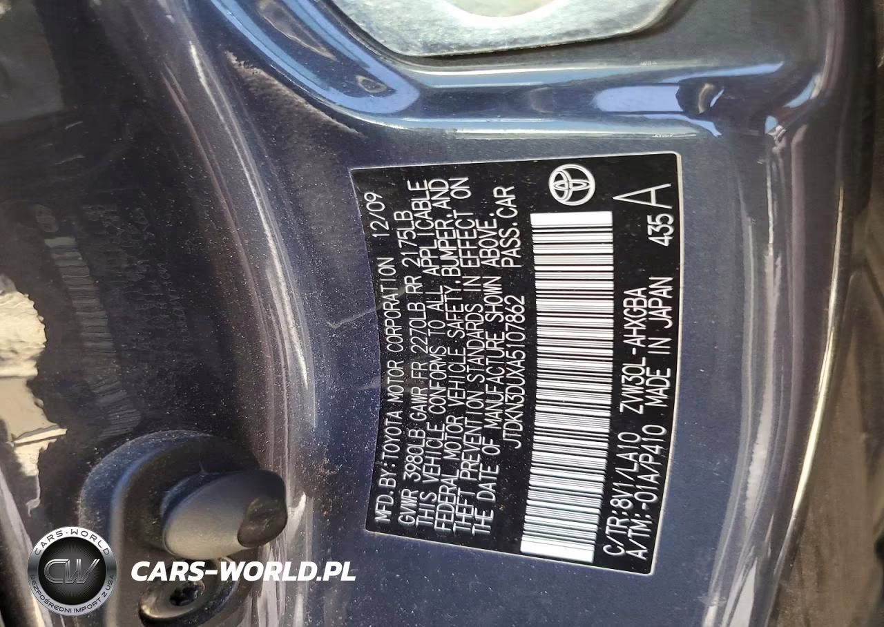 2010 Toyota Prius Iv VIN:JTDKN3DUXA5107862 - 12