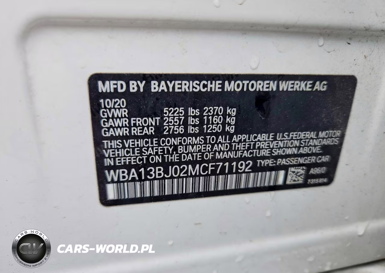 2021 BMW 530 Xi VIN:WBA13BJ02MCF71192 - 13