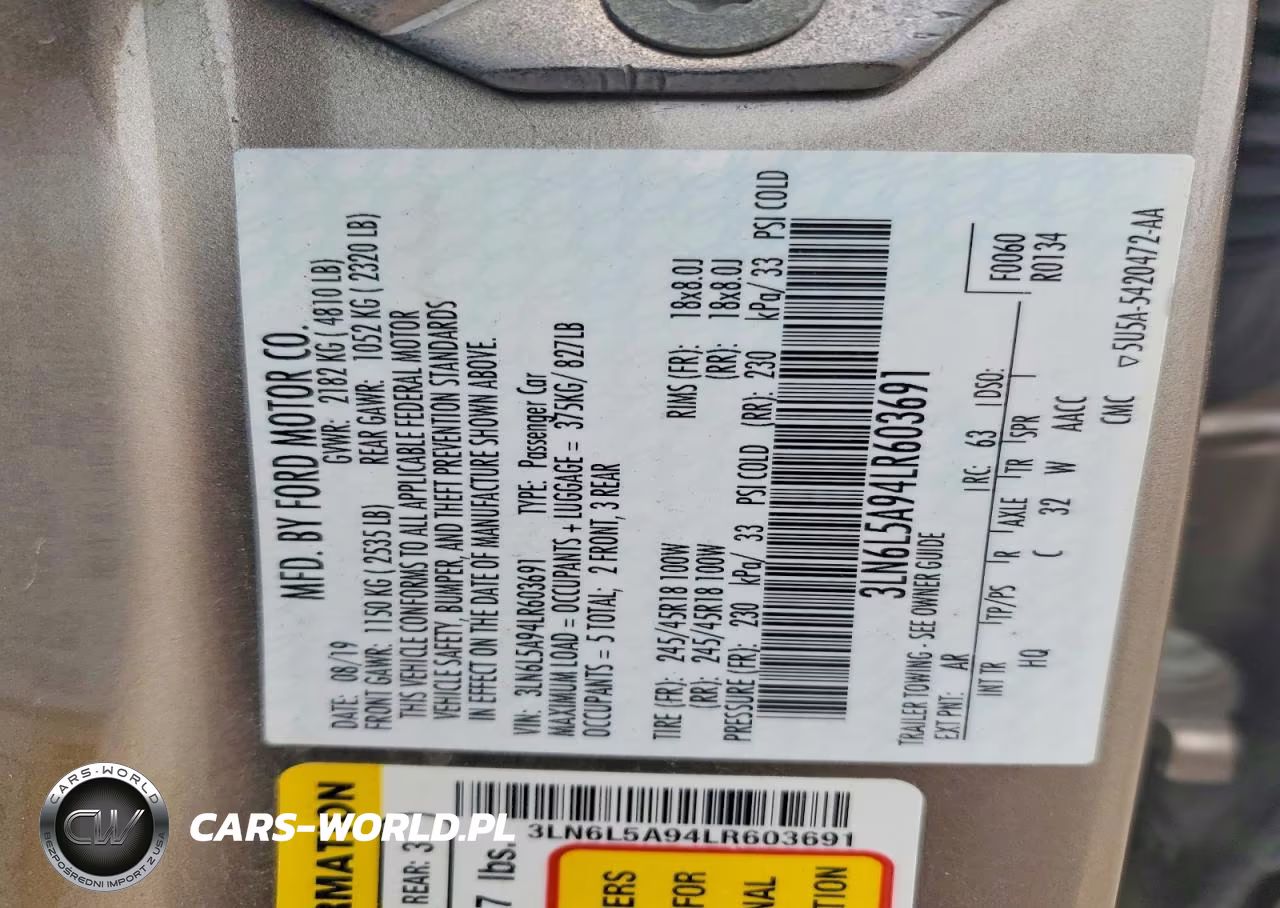 2020 Lincoln Mkz VIN:3LN6L5A94LR603691 - 12