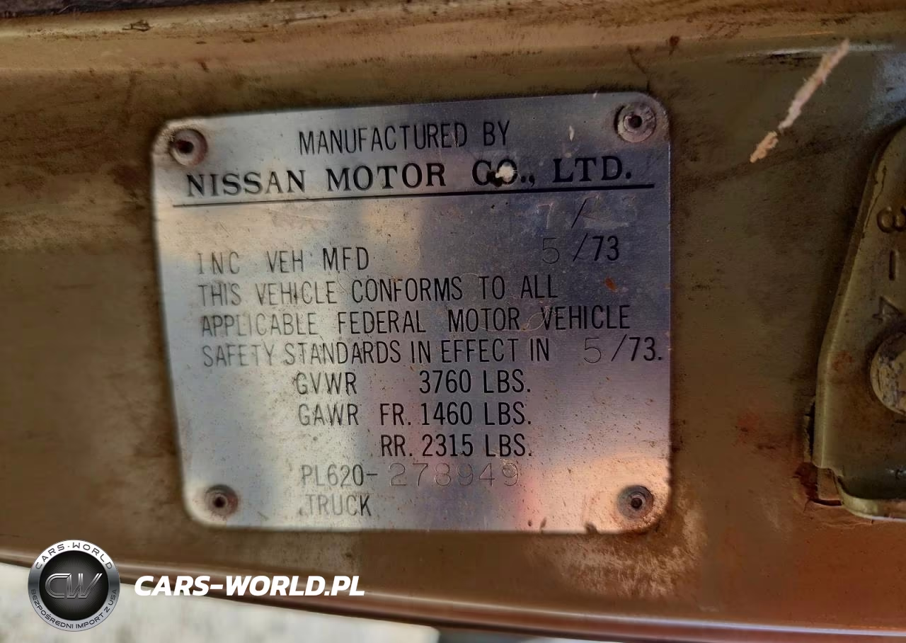 1973 Datsun 620 VIN:PL620278949 - 12