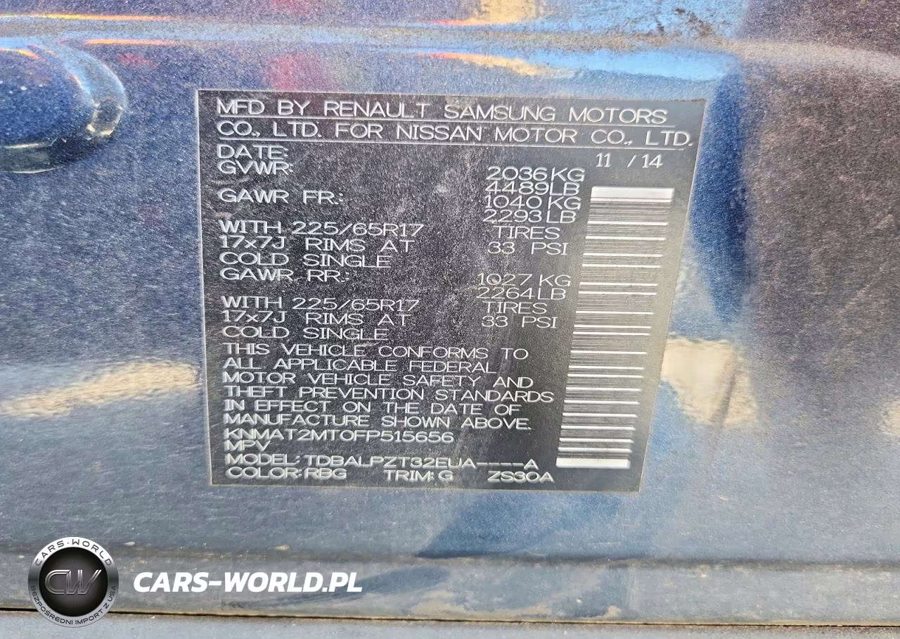 2015 Nissan Rogue S VIN:KNMAT2MT0FP515656 - 13