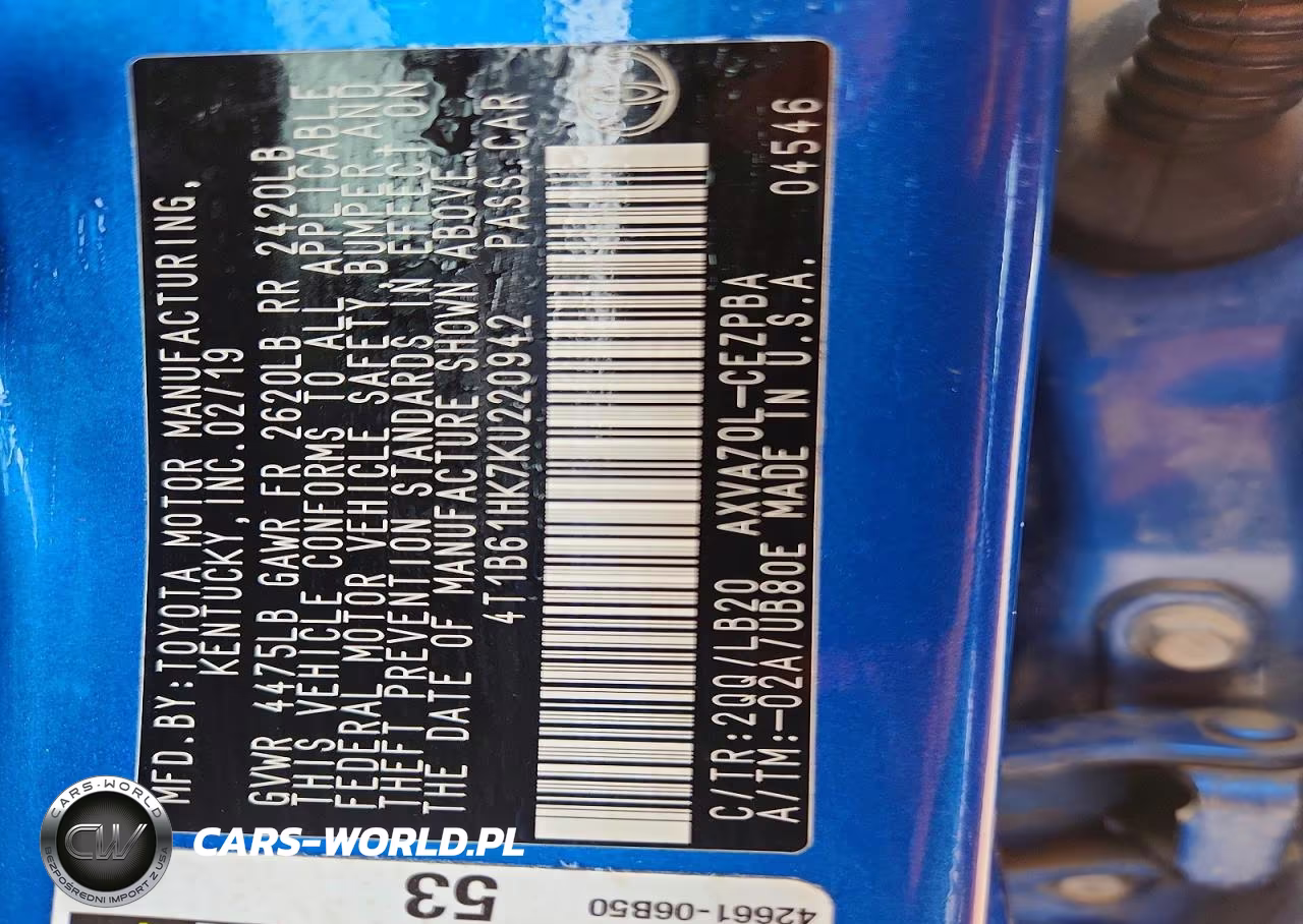 2019 Toyota Camry Xse VIN:4T1B61HK7KU220942 - 12