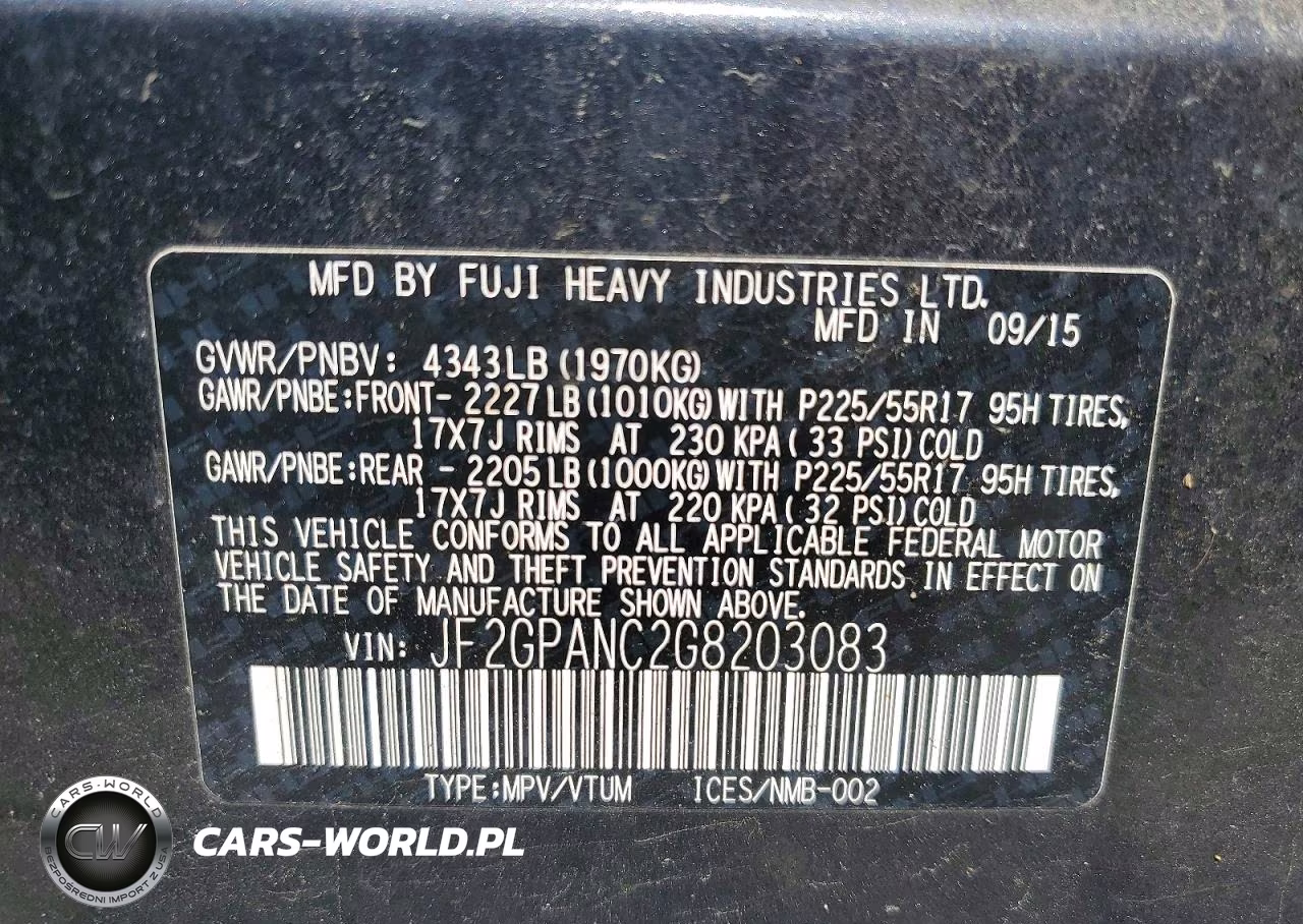 2016 Subaru Crosstrek Limited VIN:JF2GPANC2G8203083 - 12