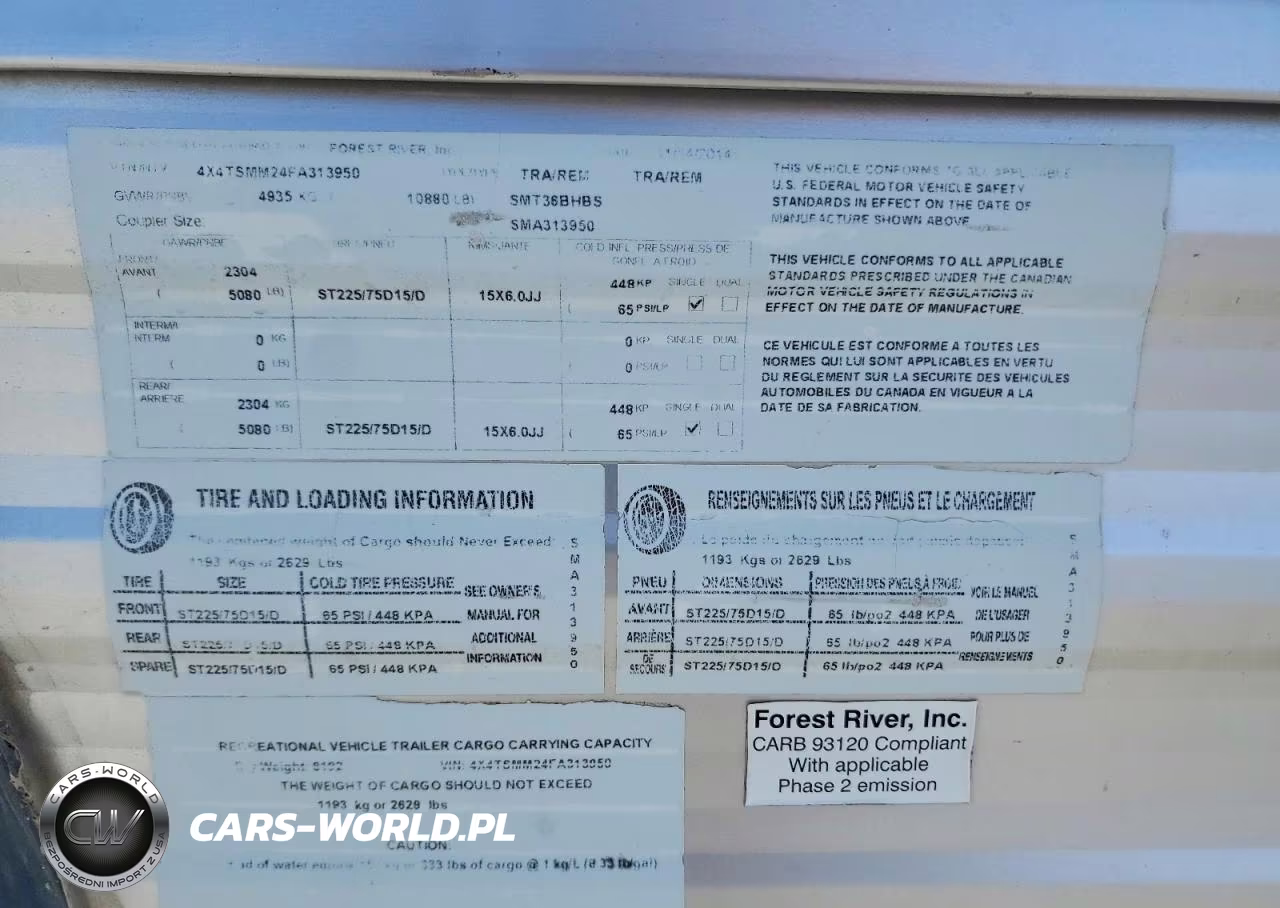 2015 Forest River Salem Camper VIN:4X4TSMM24FA313950 - 10