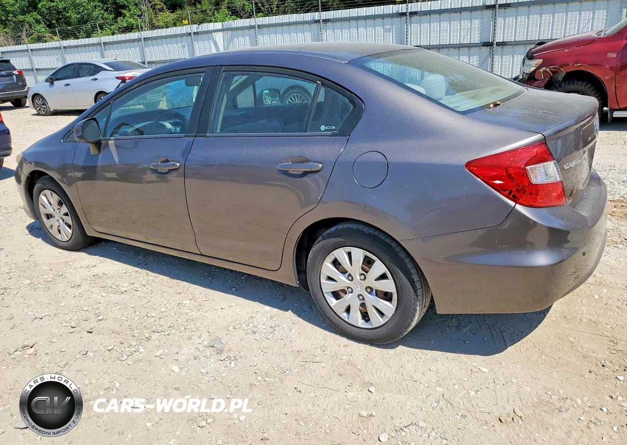 2012 Honda Civic Lx VIN:19XFB2F59CE392698 - 2