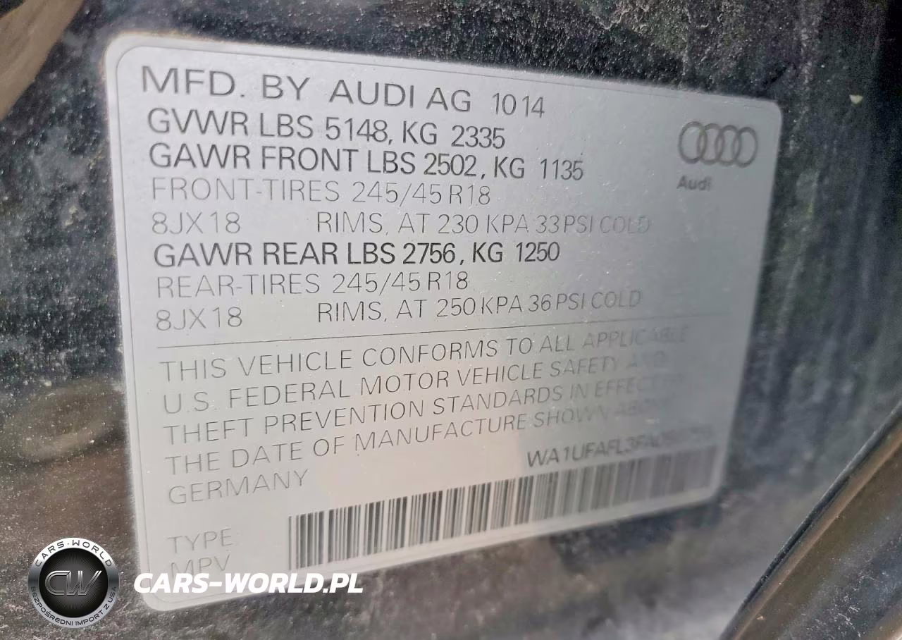 2015 Audi A4 Allroad Premium Plus VIN:WA1UFAFL3FA056793 - 13