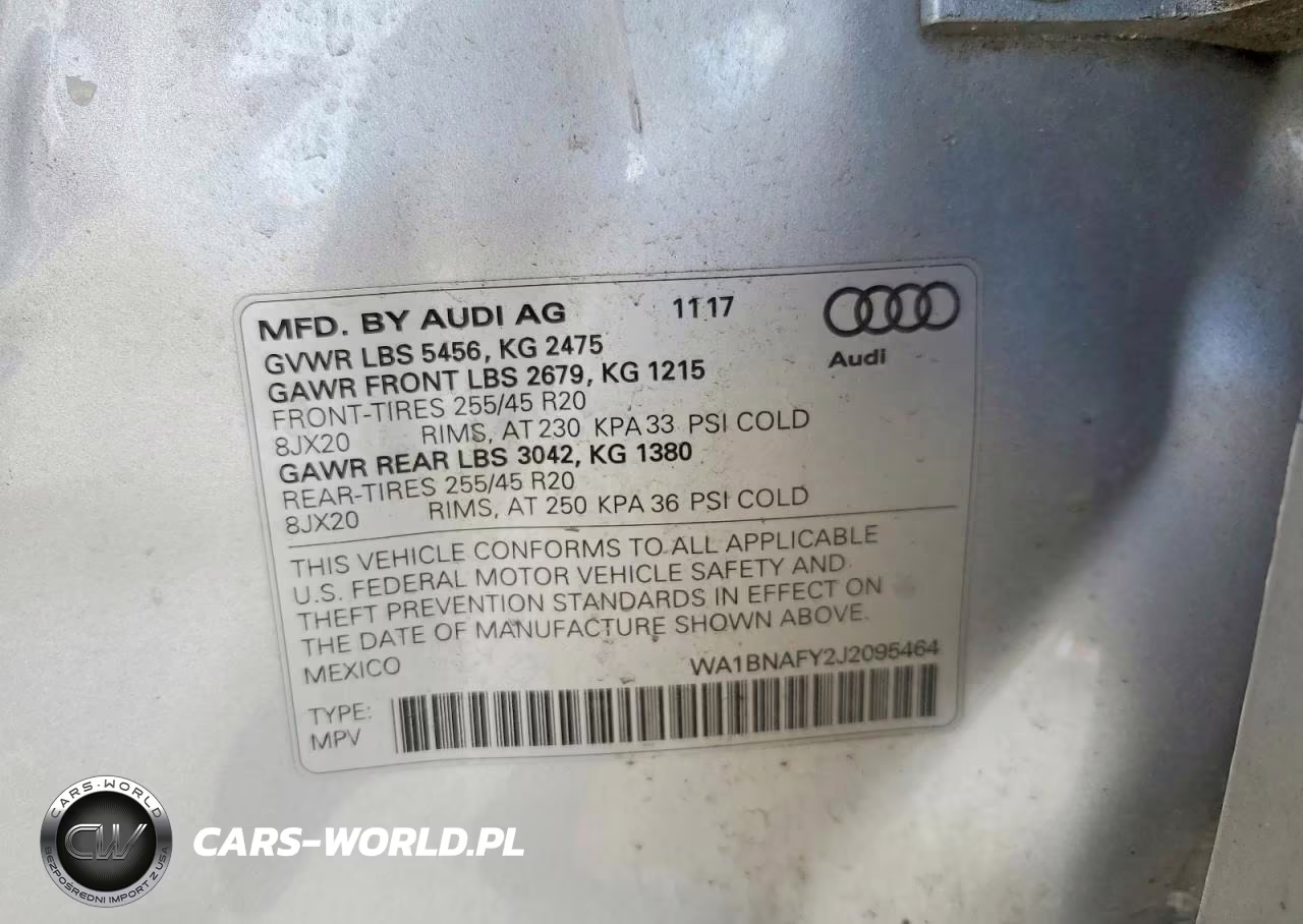 2018 Audi Q5 Premium Plus VIN:WA1BNAFY2J2095464 - 13