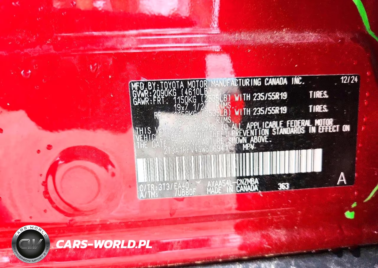 2025 Toyota Rav4 Xle Premium VIN:2T3A1RFV4SW506941 - 13