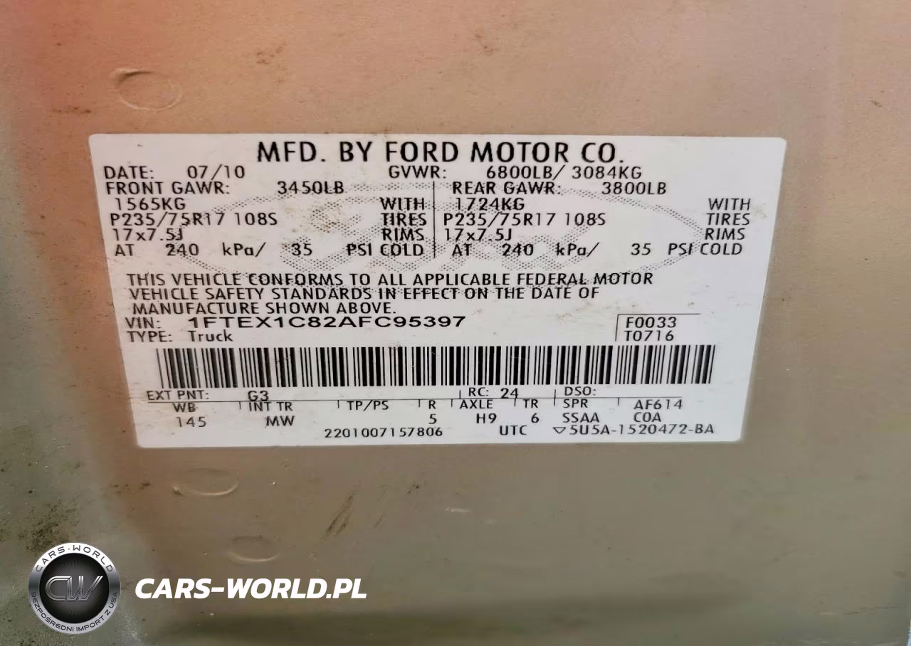 2010 Ford F150 Super Cab VIN:1FTEX1C82AFC95397 - 12