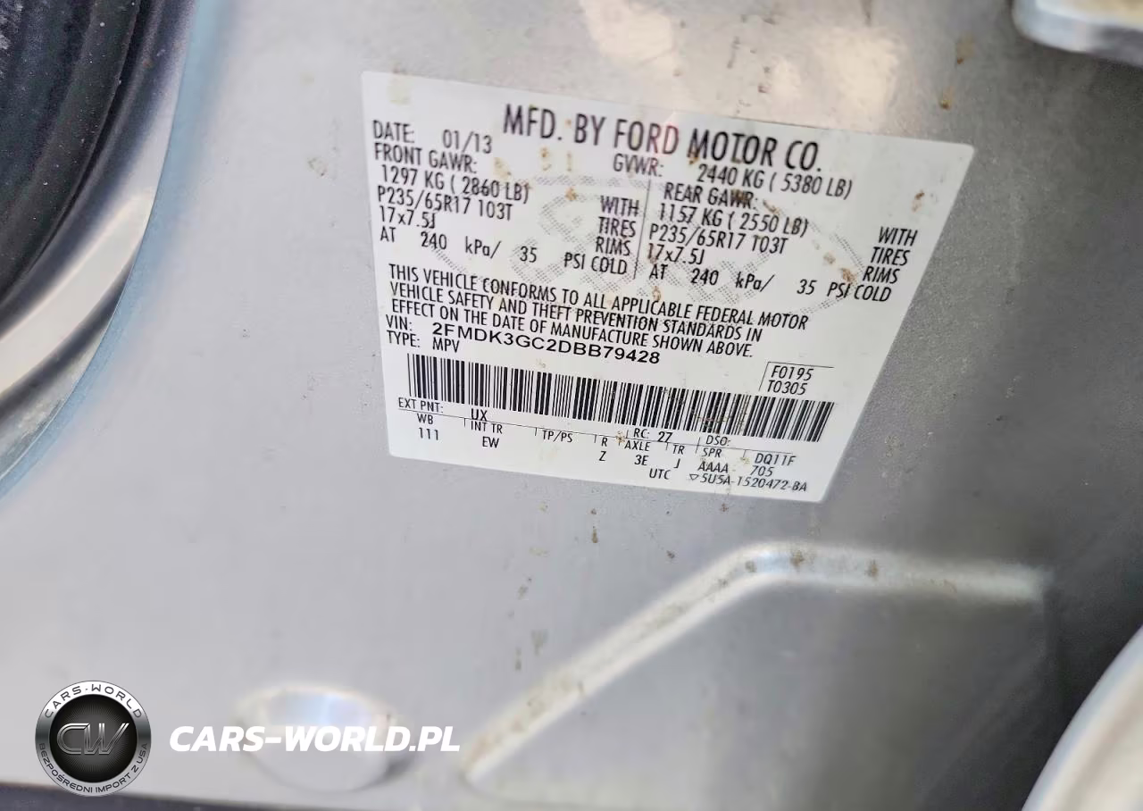 2013 Ford Edge Se VIN:2FMDK3GC2DBB79428 - 13
