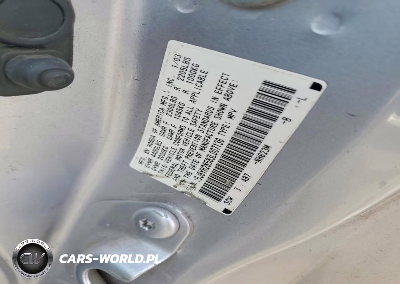 2003 Honda Element Ex VIN:5J6YH28583L007136 - 13