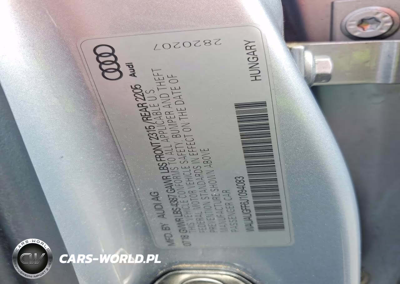 2018 Audi A3 Premium VIN:WAUAUGFF6J1094083 - 12