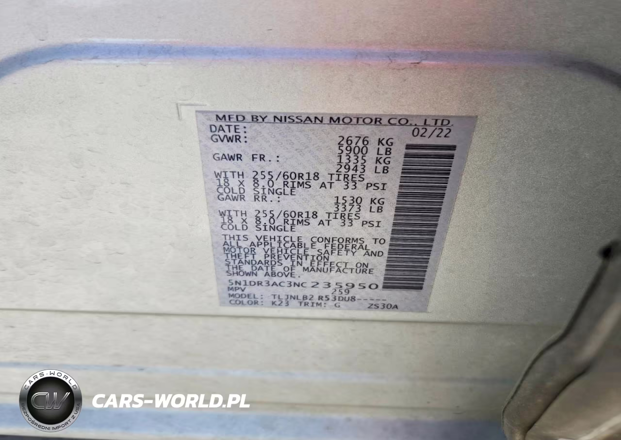 2022 Nissan Pathfinder S VIN:5N1DR3AC3NC235950 - 13