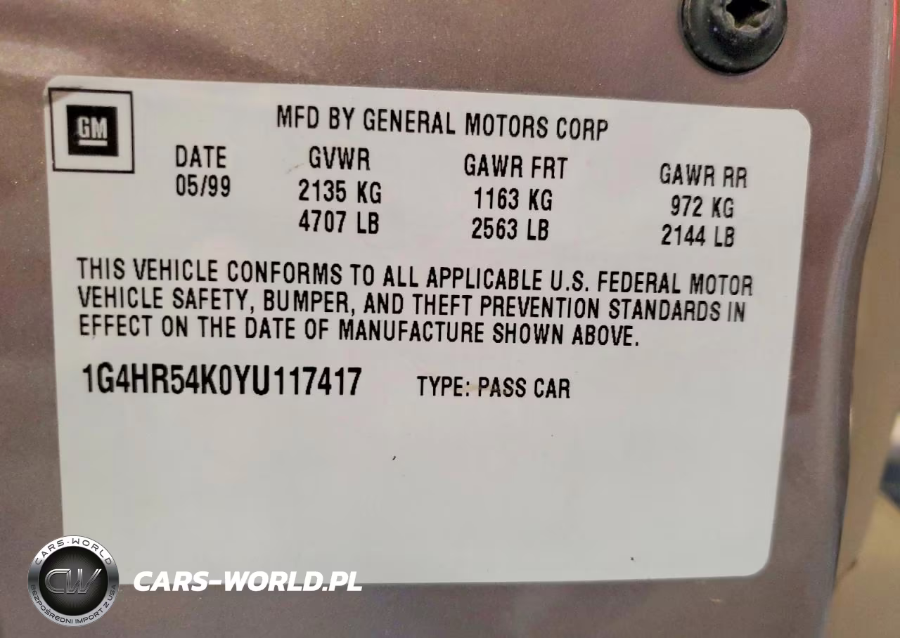 2000 Buick Lesabre Limited VIN:1G4HR54K0YU117417 - 12