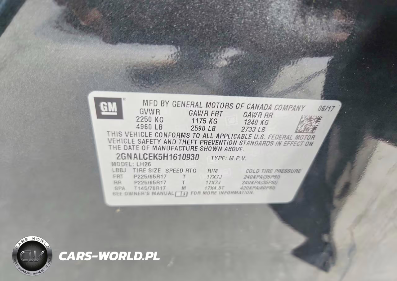 2017 Chevrolet Equinox Lt VIN:2GNALCEK5H1610930 - 13