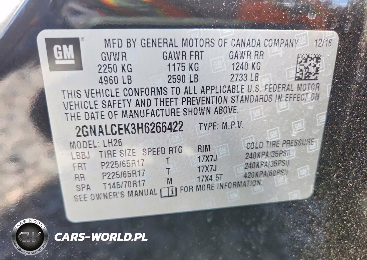 2017 Chevrolet Equinox Lt VIN:2GNALCEK3H6266422 - 14