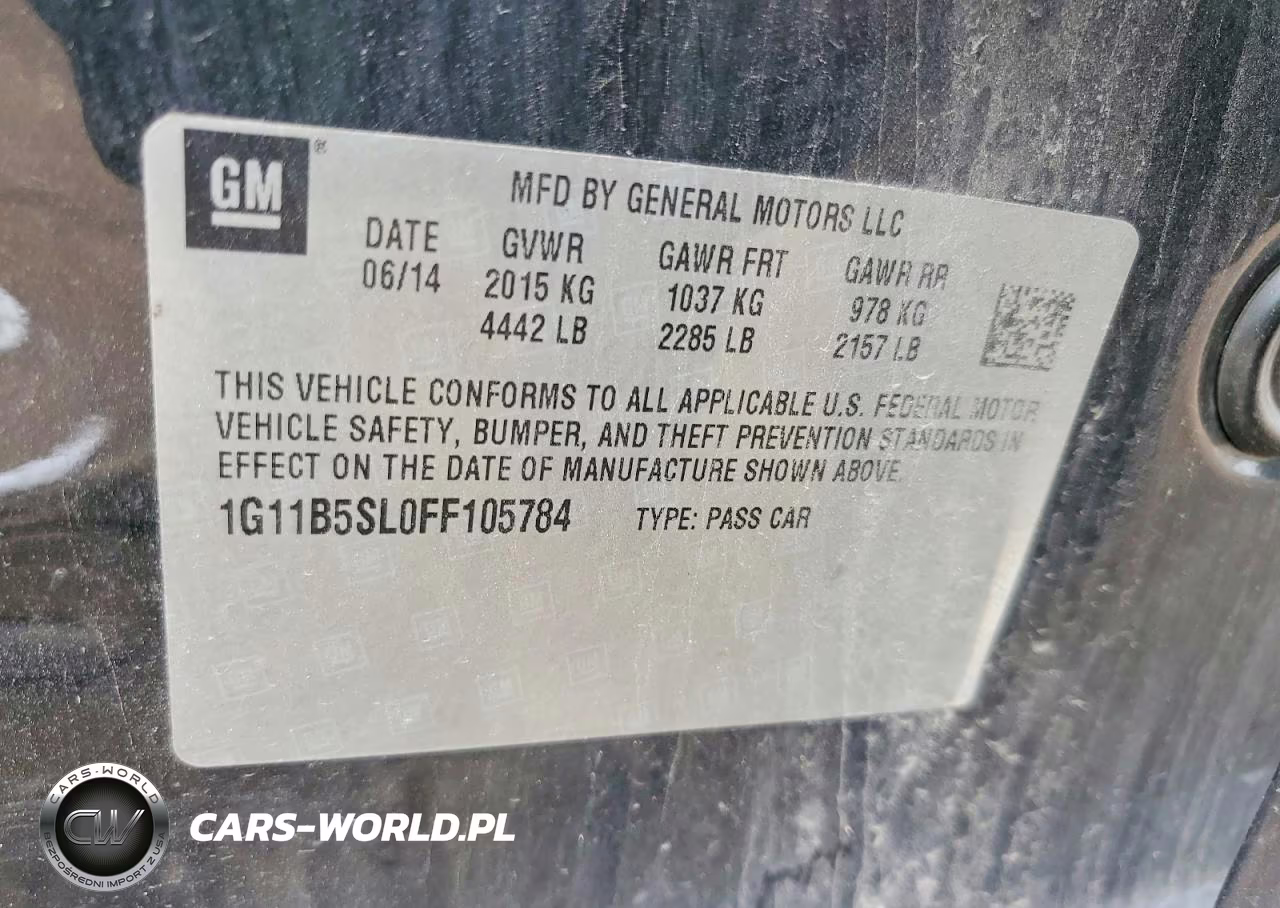 2015 Chevrolet Malibu Ls VIN:1G11B5SL0FF105784 - 12