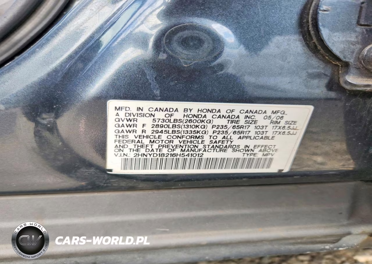2006 Acura Mdx VIN:2HNYD18216H541012 - 13