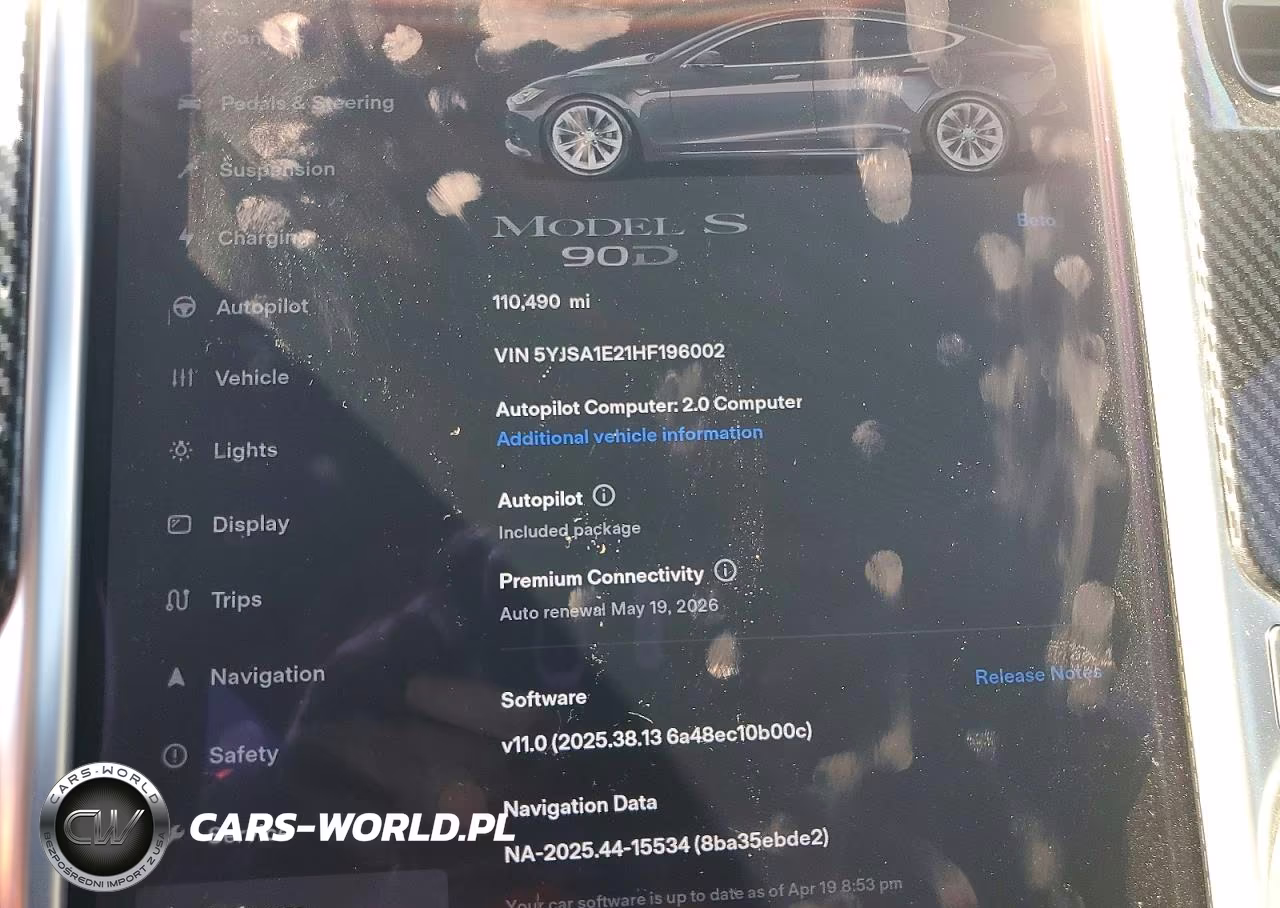 2017 Tesla Model S 100D-60D-75D-90D-P100D VIN:5YJSA1E21HF196002 - 9