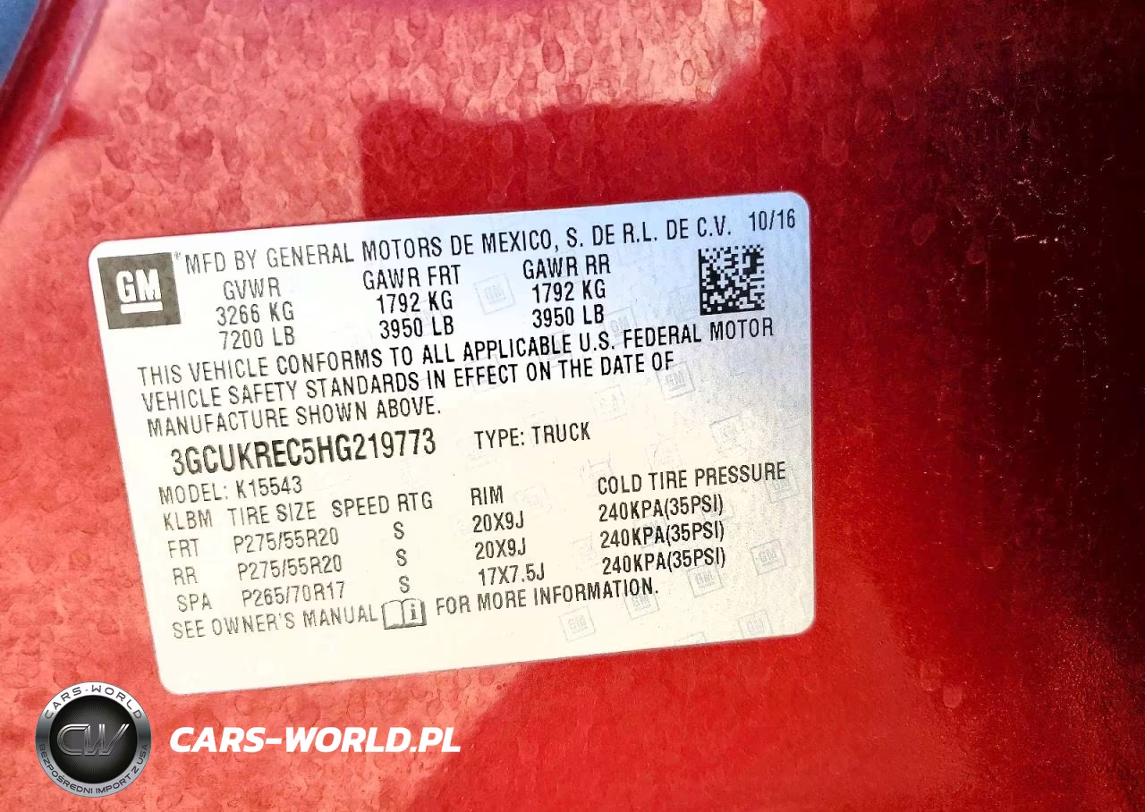2017 Chevrolet Silverado K1500 Lt VIN:3GCUKREC5HG219773 - 13