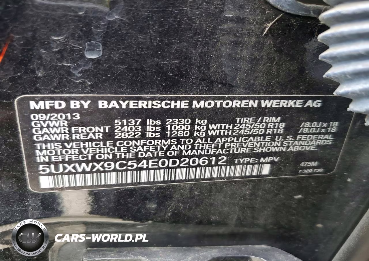 2014 BMW X3 xDrive28I VIN:5UXWX9C54E0D20612 - 13