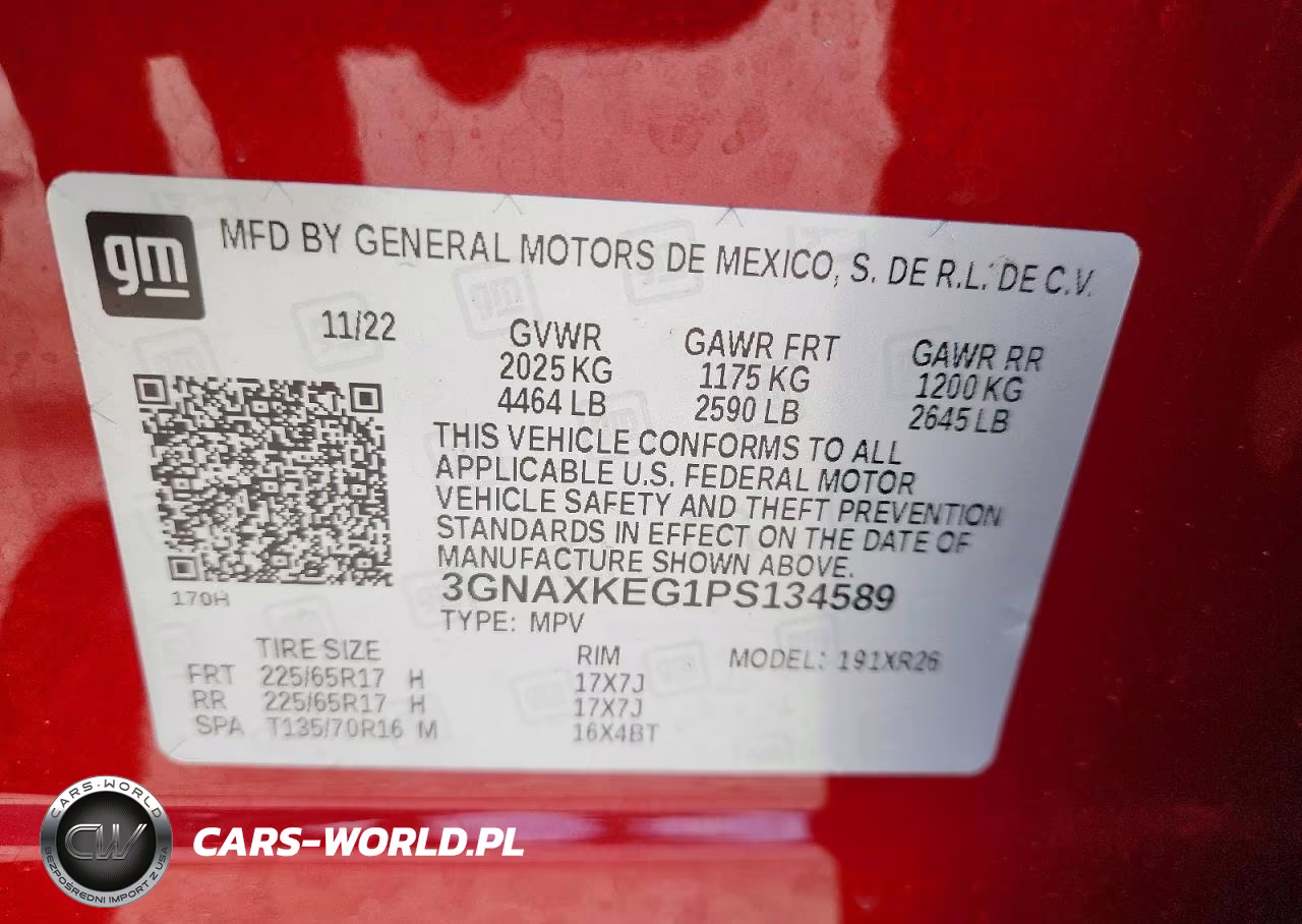 2023 Chevrolet Equinox Lt VIN:3GNAXKEG1PS134589 - 13