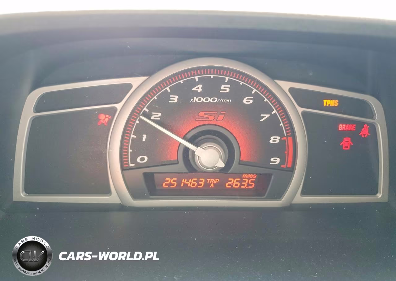 2008 Honda Civic Si VIN:2HGFG21598H701706 - 9