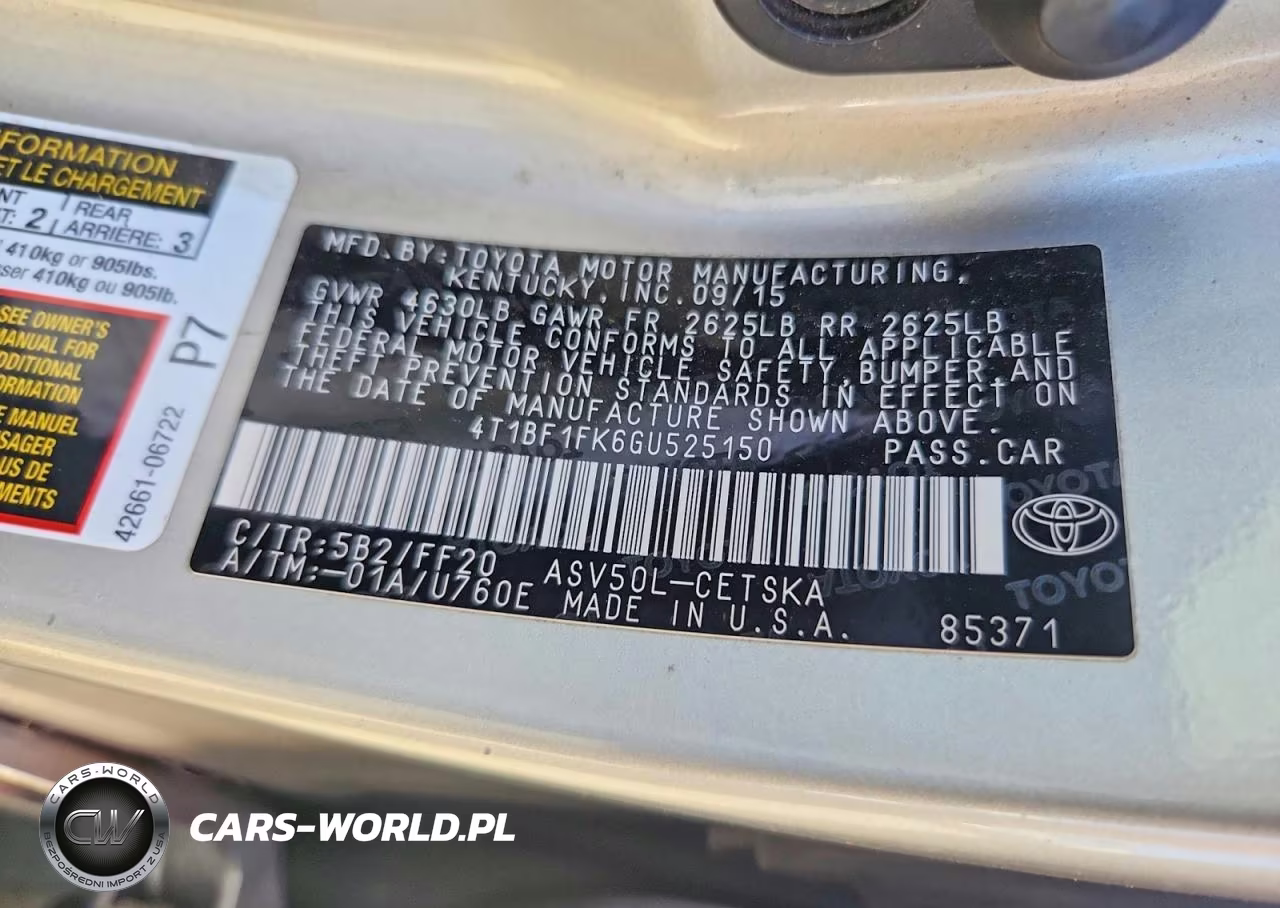 2016 Toyota Camry Se VIN:4T1BF1FK6GU525150 - 12