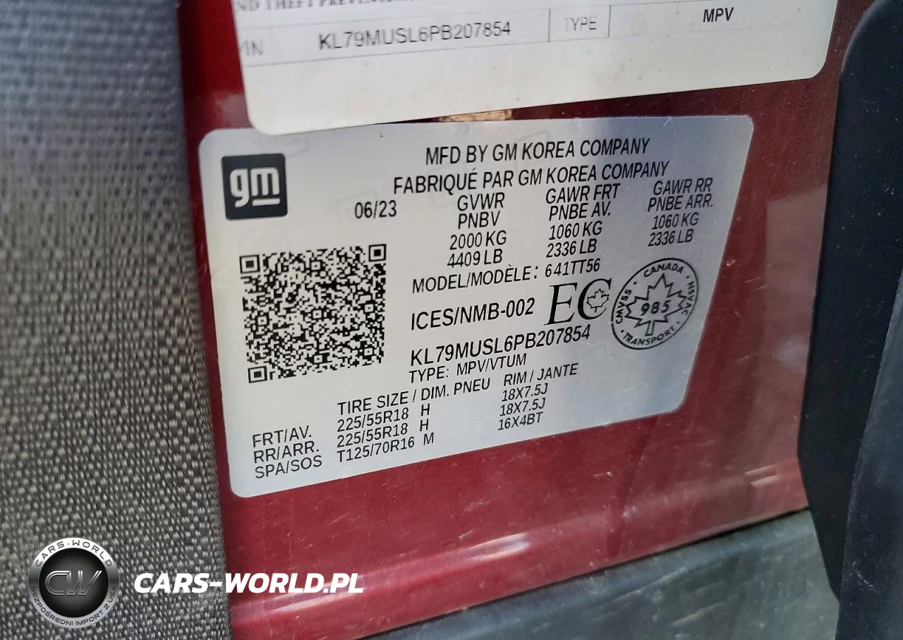 2023 Chevrolet Trailblazer Rs VIN:KL79MUSL6PB207854 - 13