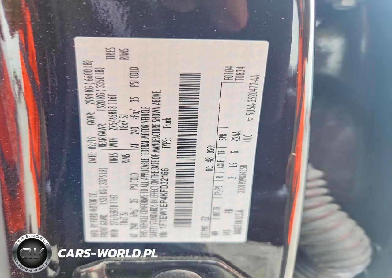 2019 Ford F150 Supercrew VIN:1FTEW1EP4KFD32166 - 12