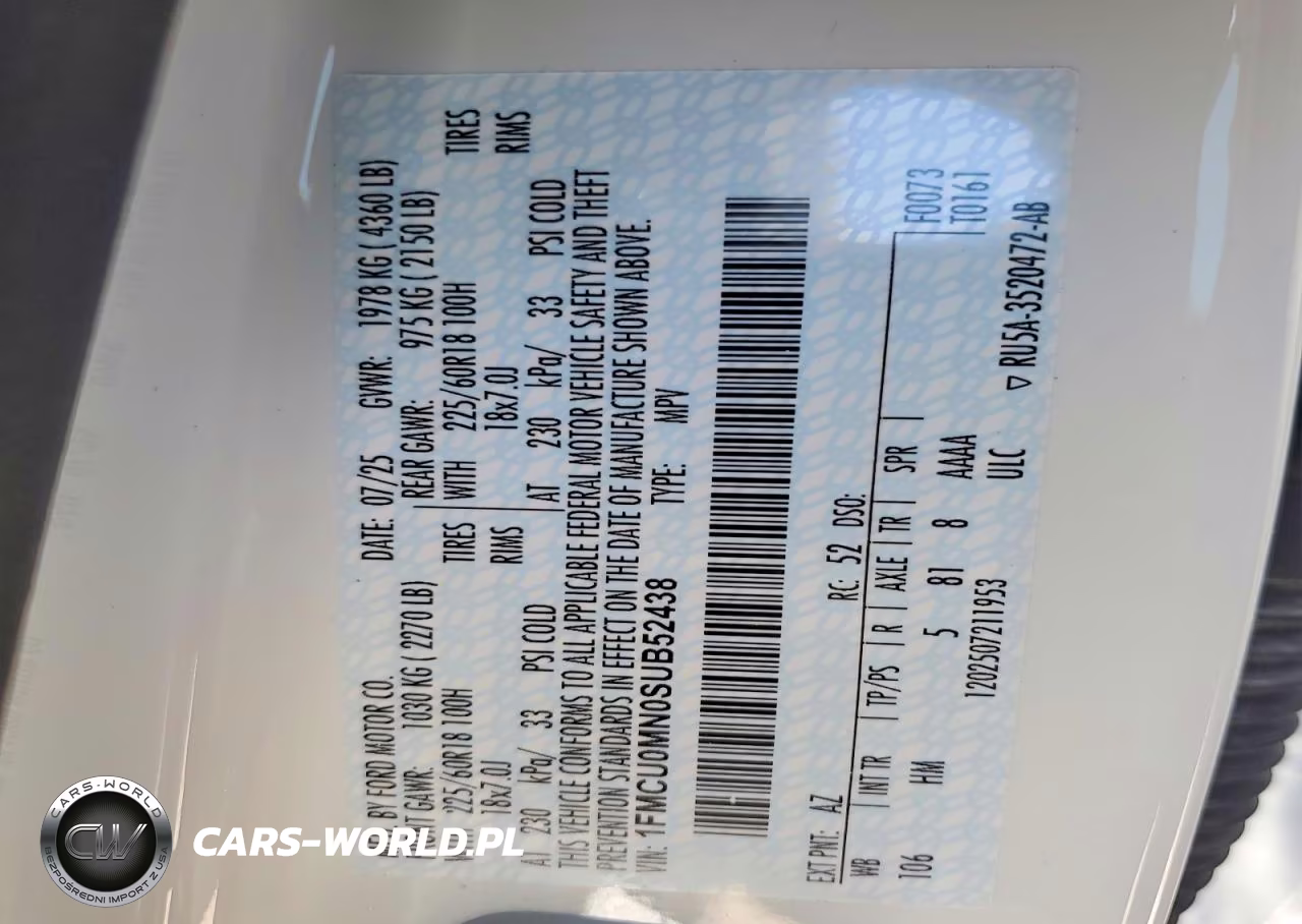 2025 Ford Escape St Line VIN:1FMCU0MN0SUB52438 - 13