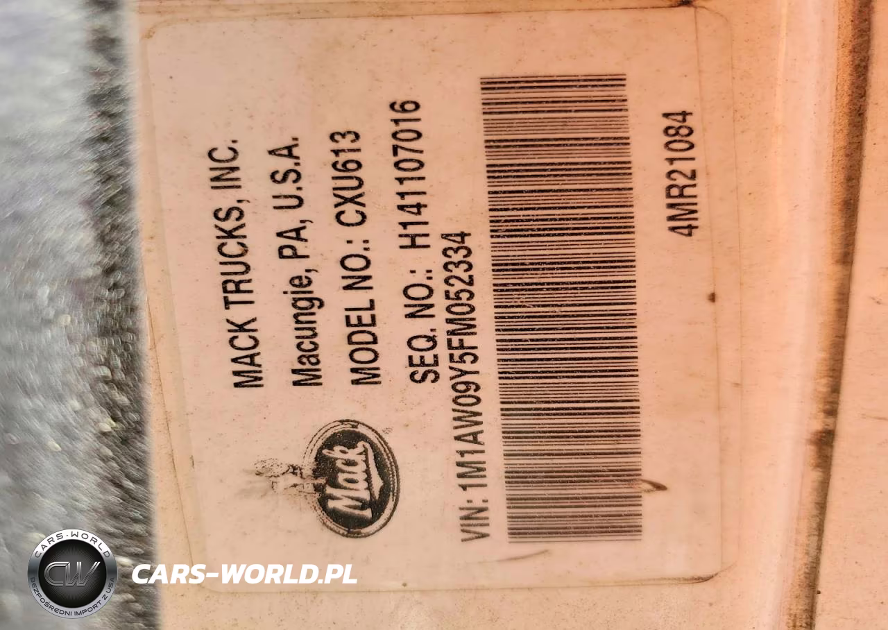 2015 Mack 600 Cxu600 - Semi Truck VIN:1M1AW09Y5FM052334 - 10