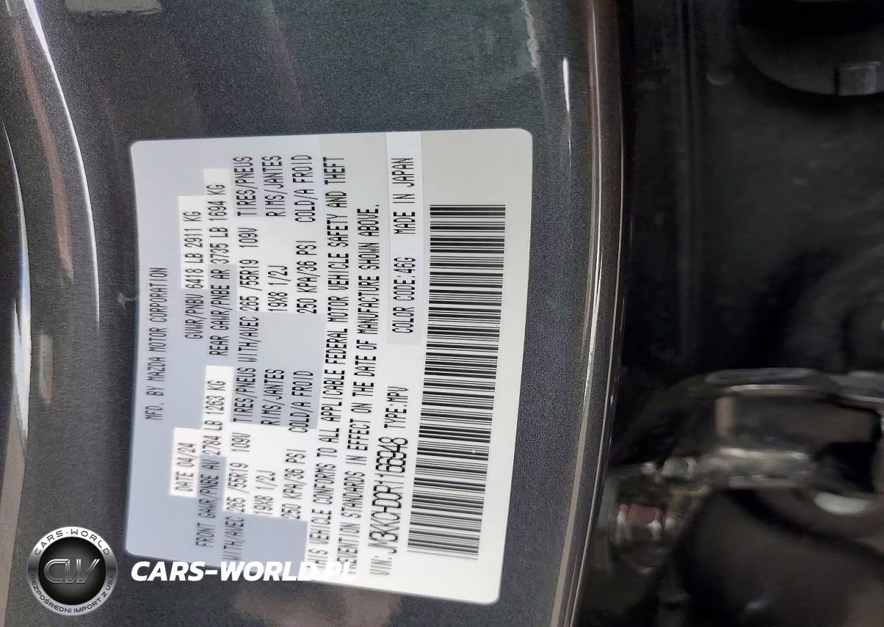 2024 Mazda Cx-90 Preferred Plus VIN:JM3KKCHD0R1166948 - 14