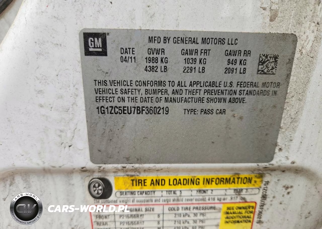 2011 Chevrolet Malibu 1Lt VIN:1G1ZC5EU7BF360219 - 12