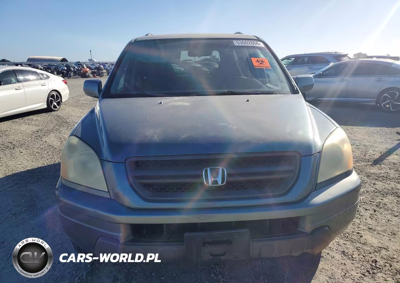 2005 Honda Pilot Ex VIN:2HKYF18425H569960 - 5