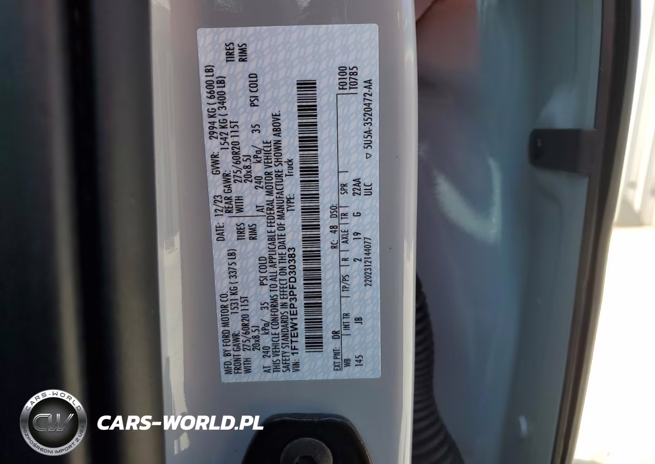 2023 Ford F150 Supercrew VIN:1FTEW1EP3PFD30383 - 12
