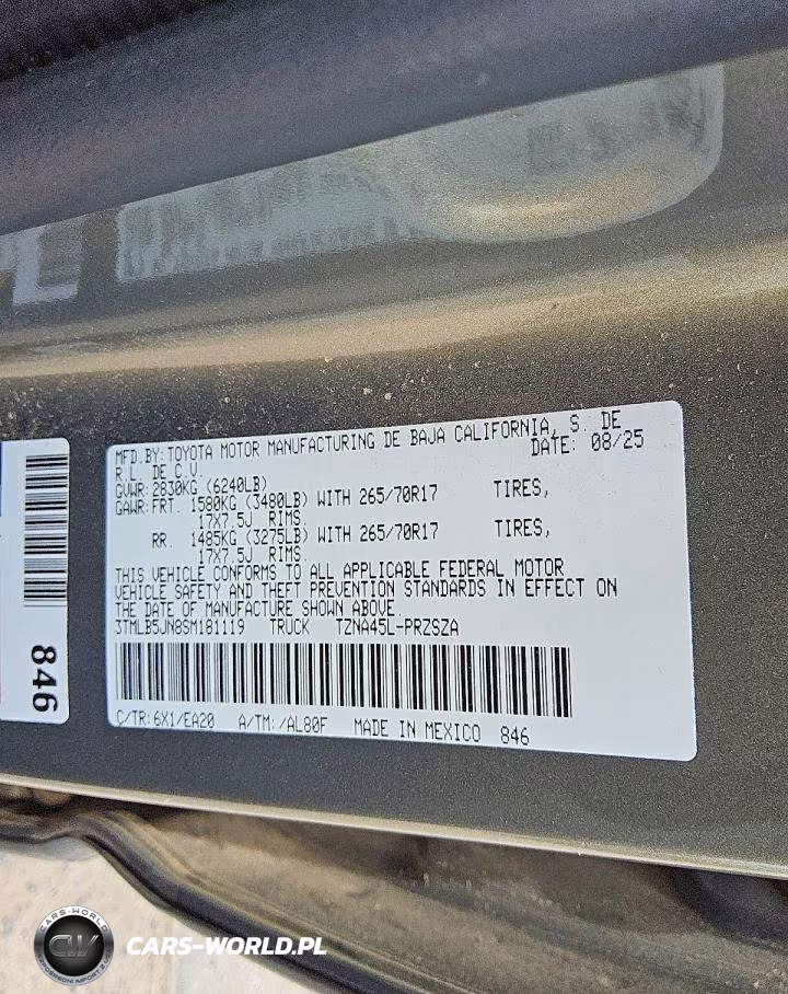 2025 Toyota Tacoma Trd Off-Road VIN:3TMLB5JN8SM181119 - 13