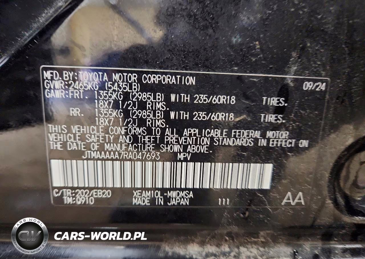 2024 Toyota Bz4X Xle VIN:JTMAAAAA7RA047693 - 13