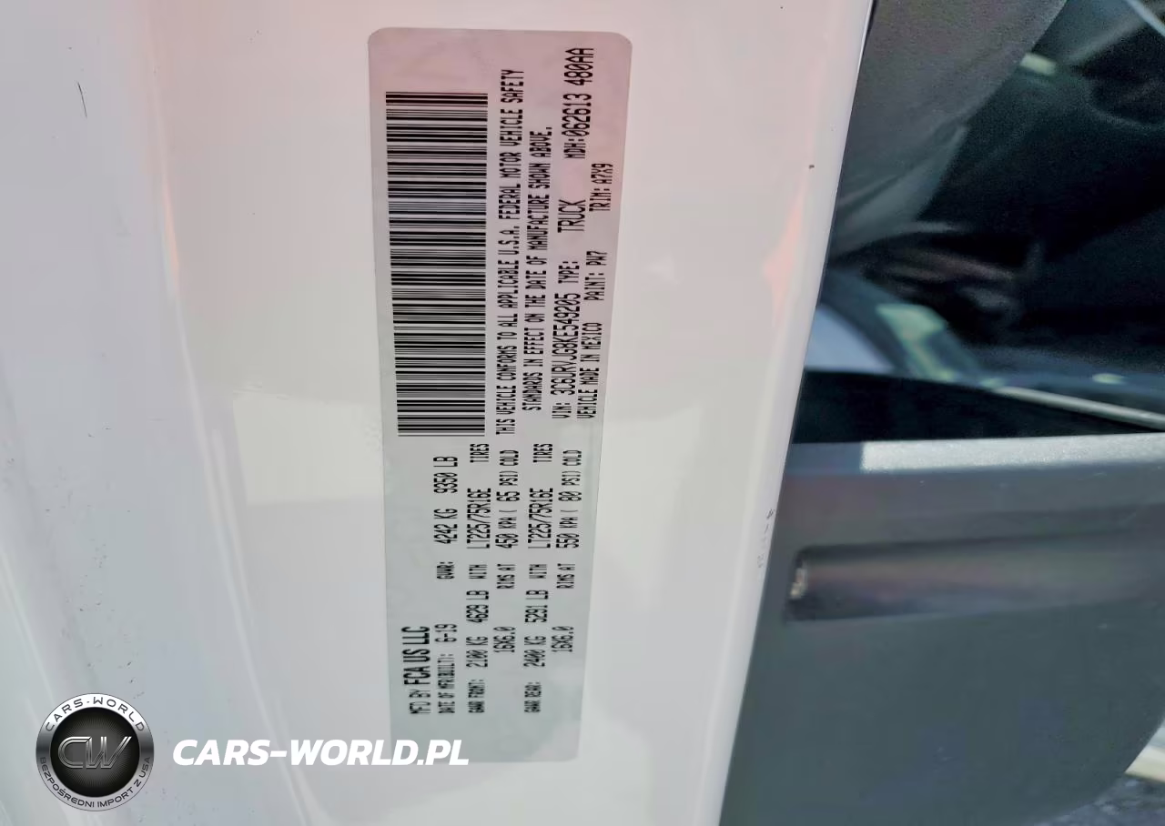 2019 Ram Promaster 3500 3500 High VIN:3C6URVJG8KE549205 - 13