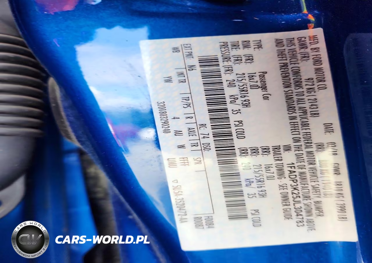2018 Ford Focus Se VIN:1FADP3K25JL304783 - 12