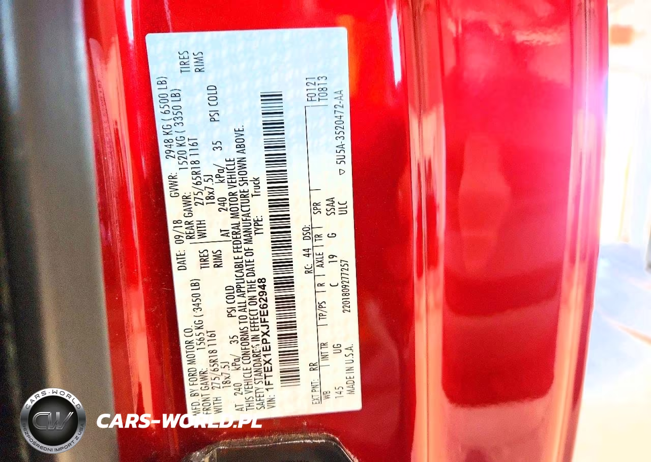 2018 Ford F150 Xlt VIN:1FTEX1EPXJFE62948 - 12