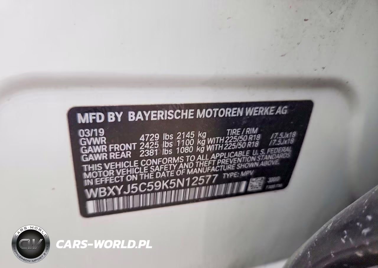 2019 BMW X2 xDrive28I VIN:WBXYJ5C59K5N12577 - 13