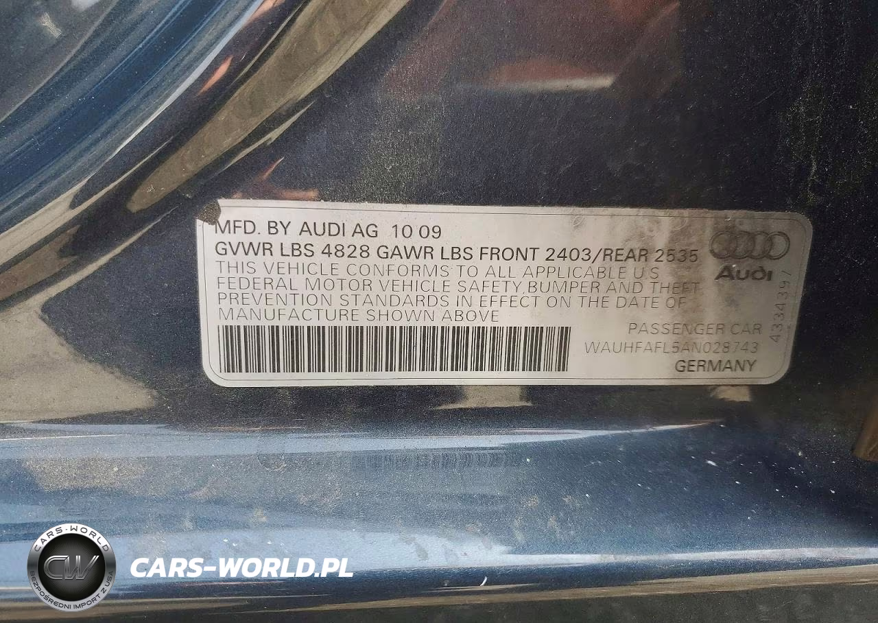 2010 Audi A4 Premium Plus VIN:WAUHFAFL5AN028743 - 12